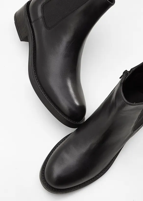 Bottines Chelsea en cuir, bonprix
