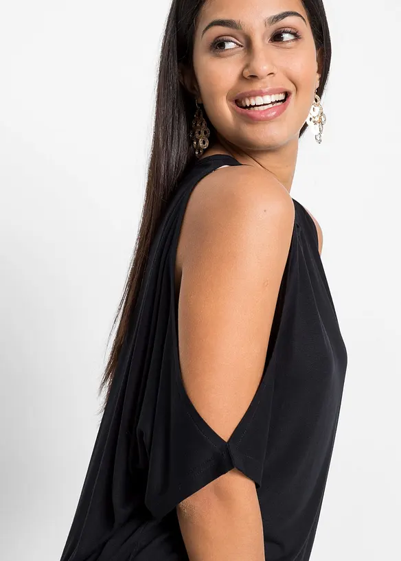 Cold-Shoulder-Shirt aus Viskose, bonprix