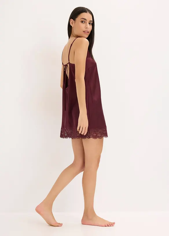 Nuisette en satin et dentelle, bonprix