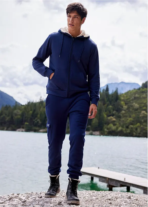 Thermo-Sweatjacke mit Kuschel-Fleece-Futter, bonprix