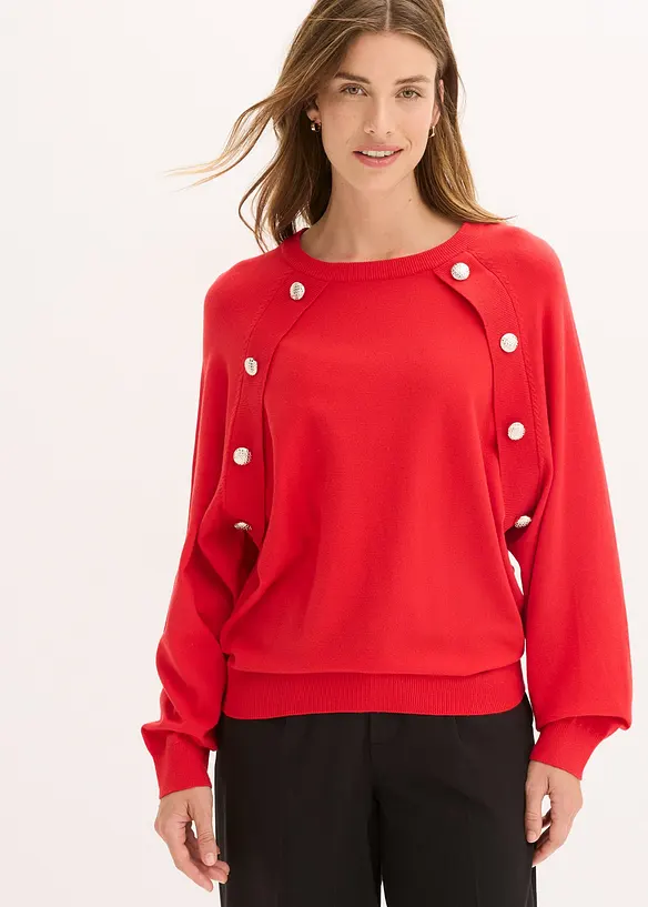 Feinstrickpullover aus fließendem Viskose-Mix, bonprix