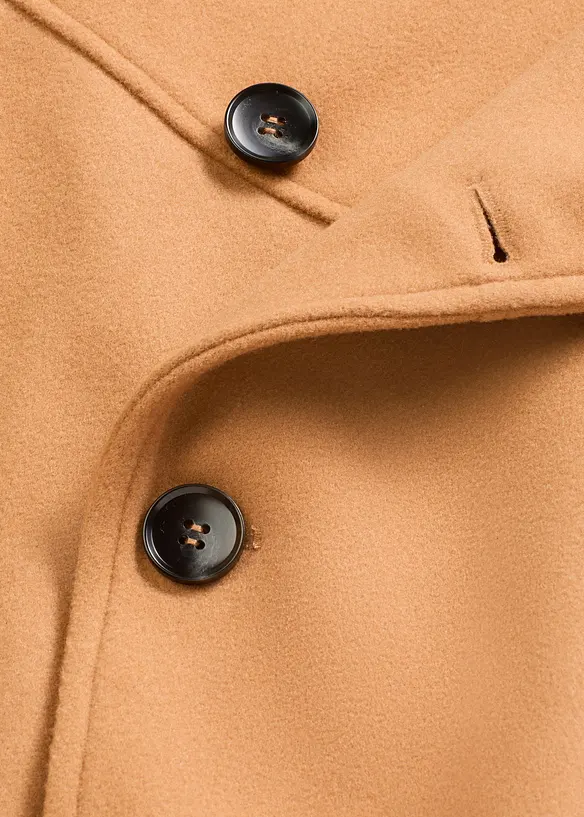 Veste aspect laine à boutons en diagonale, bonprix
