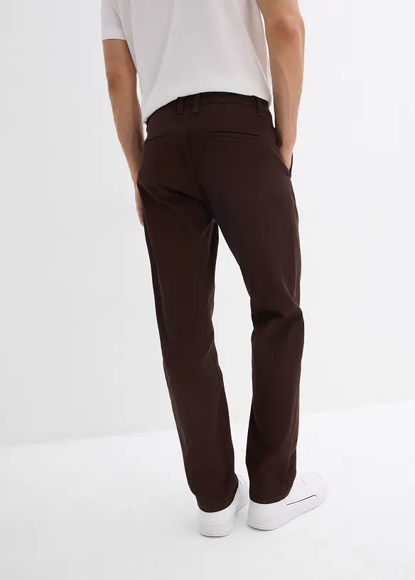 Relaxed Fit Stretch-Chinohose mit Bio Baumwolle, Straight, bonprix