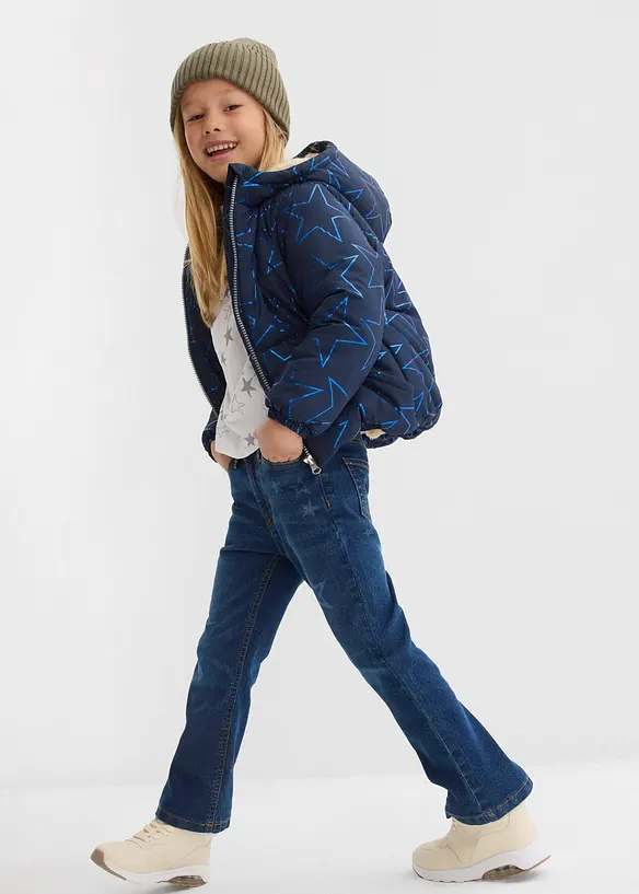 Wasserabweisende Winterjacke mit Teddyfuter, bonprix