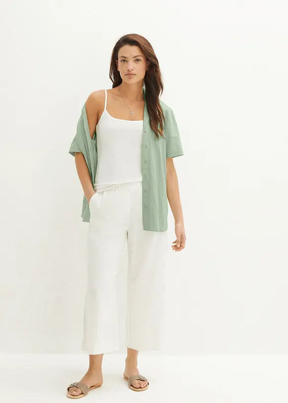 Leinen-Culotte, wadenlang, bonprix