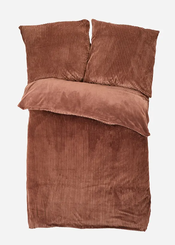 Parure de lit Cashmere Touch aspect velours côtelé, bonprix