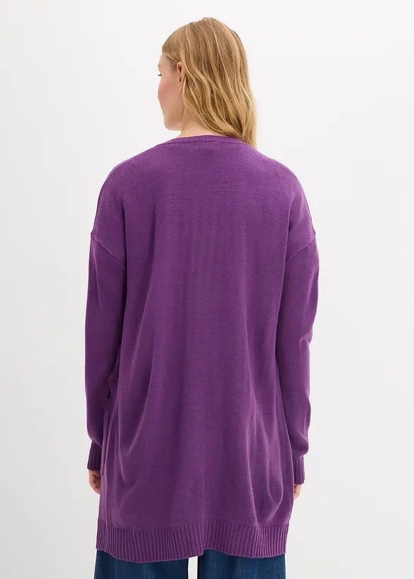 Gilet long en maille, bonprix