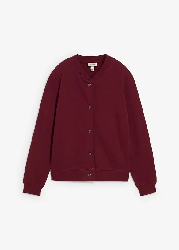 Sweatjacke mit Knopfleiste, bonprix