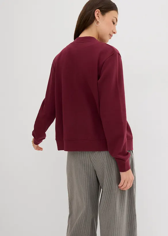 Sweatjacke mit Knopfleiste, bonprix