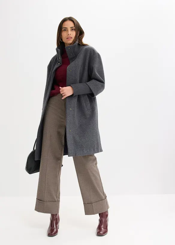 Manteau court aspect laine, bonprix