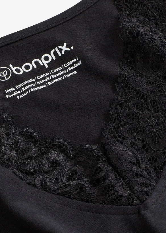 Pyjama mit zarter Spitze, bonprix