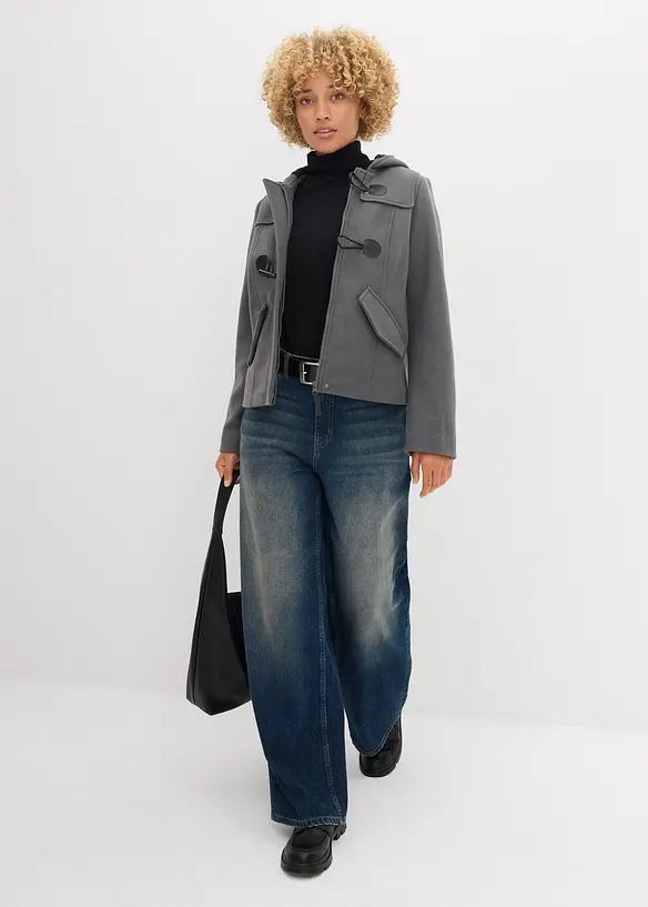 Duffle-Jacke, Wollimitat, bonprix