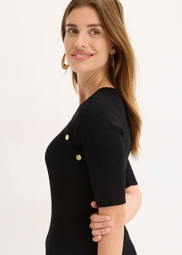 Pull en fine maille de viscose mélangée, bonprix