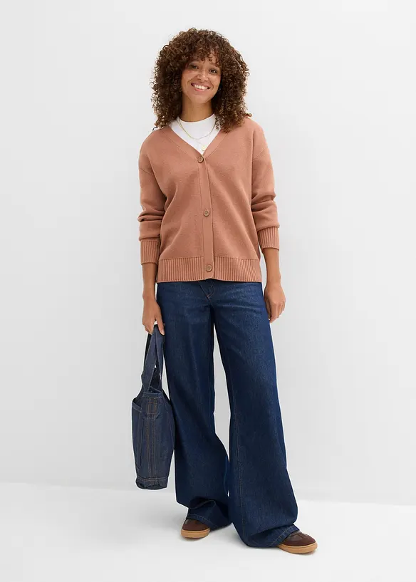 Gilet en fine maille milano, bonprix
