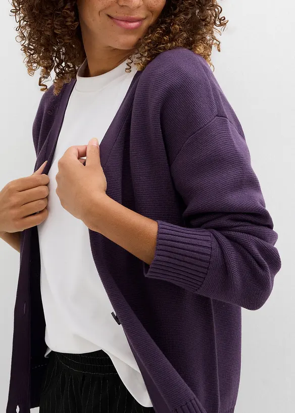 Milano Rib-Feinstrickjacke, bonprix