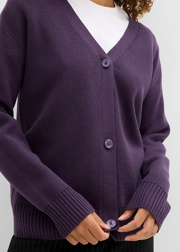 Milano Rib-Feinstrickjacke, bonprix