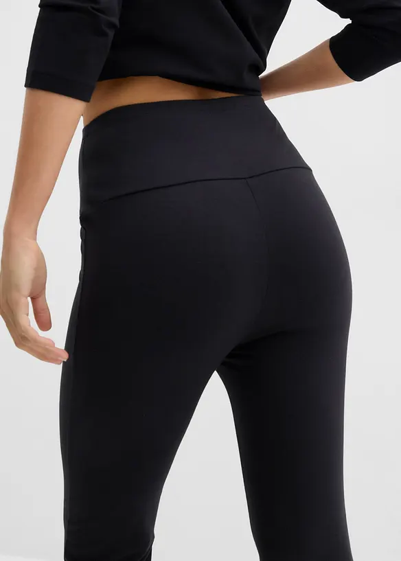 Pantalon flare en coton extensible, bonprix