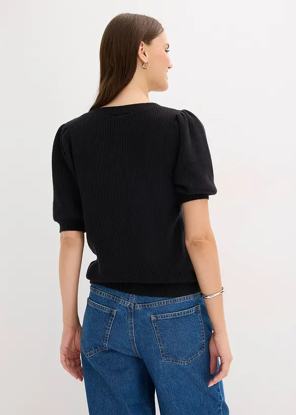 Pullover mit Schleifen-Applikation, bonprix