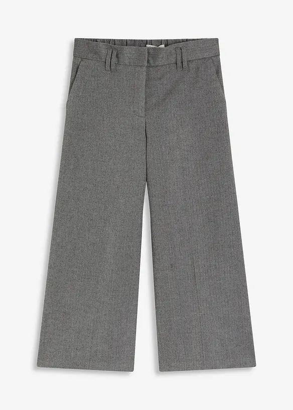Jupe-culotte aspect laine à chevrons, bonprix