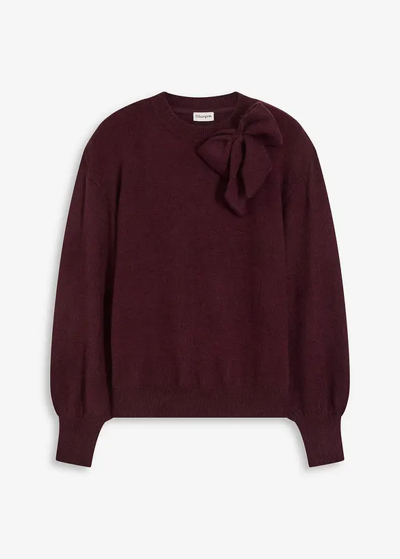 Pullover mit Schleifen-Applikation, bonprix