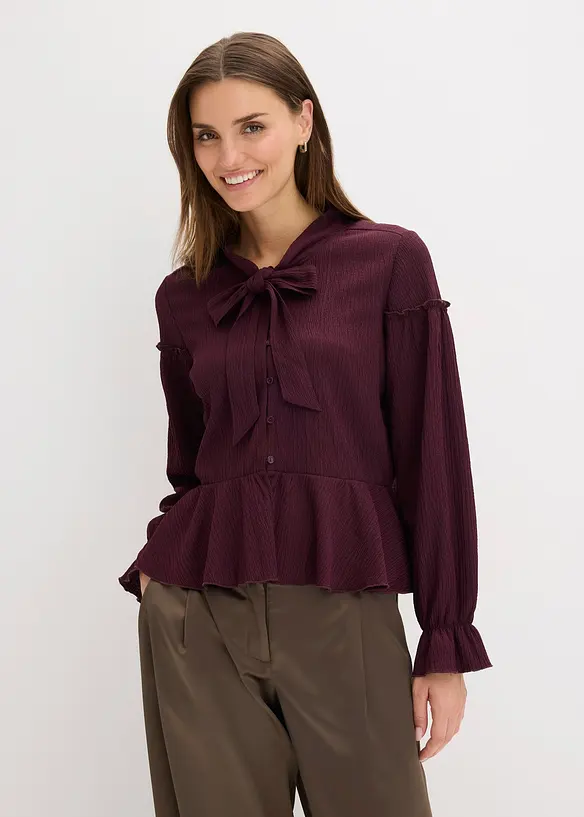 Tunika-Shirt aus strukturiertem Jersey, bonprix