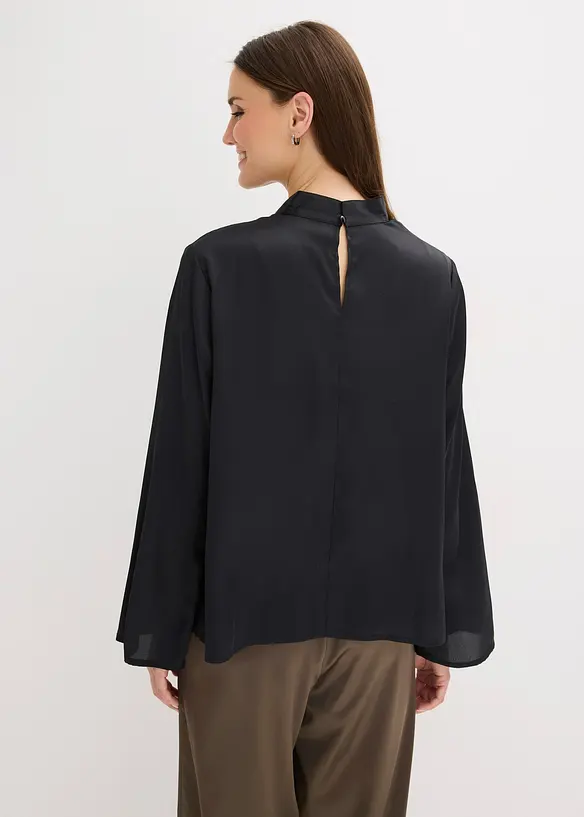 Bluse aus fließendem Satin, bonprix