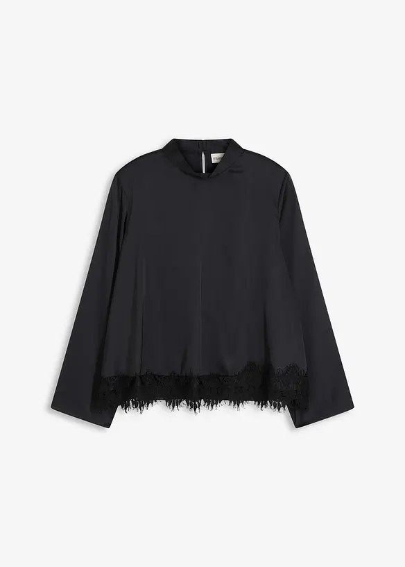 Bluse aus fließendem Satin, bonprix
