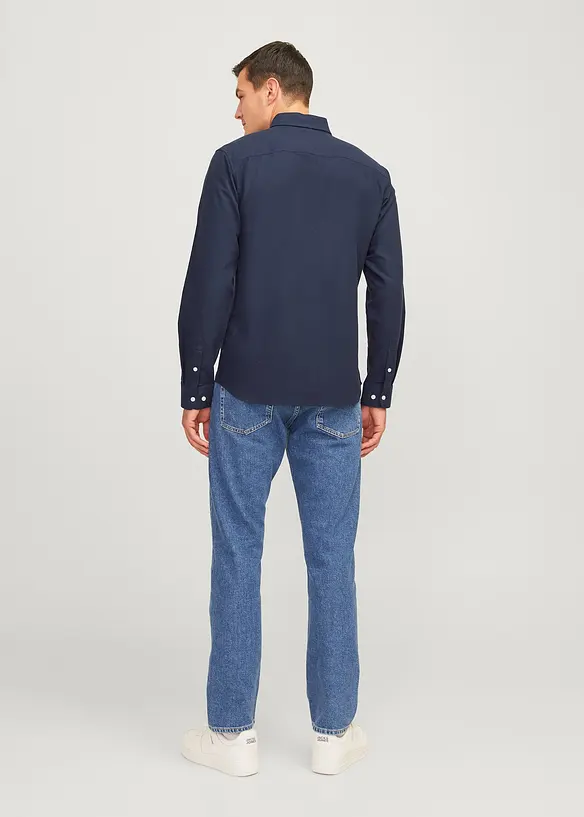 JJ REBEL Langarmhemd aus reiner Baumwolle, J&J Rebel