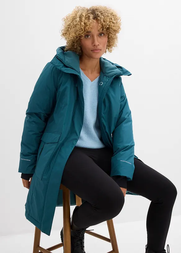 Daunenmantel mit Kuschelfutter und wärmeisolierender Funktion, bonprix