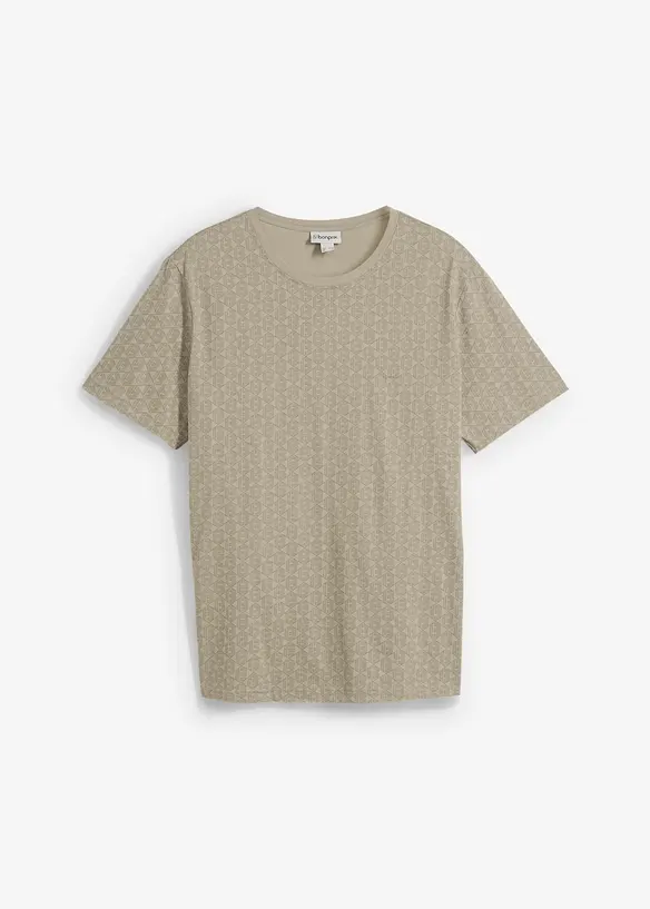 T-Shirt mit Minimalprint aus reiner Bio-Baumwolle, bonprix