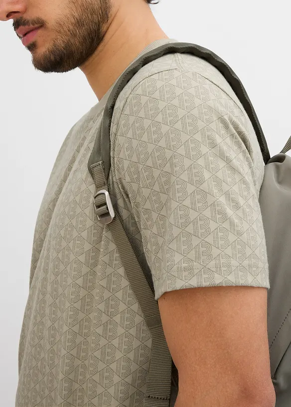 T-Shirt mit Minimalprint aus reiner Bio-Baumwolle, bonprix