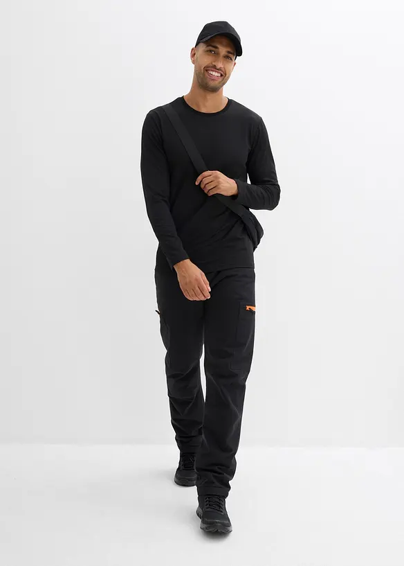 Pantalon chaud et fonctionnel, Loose Fit, imperméable, Straight, bonprix
