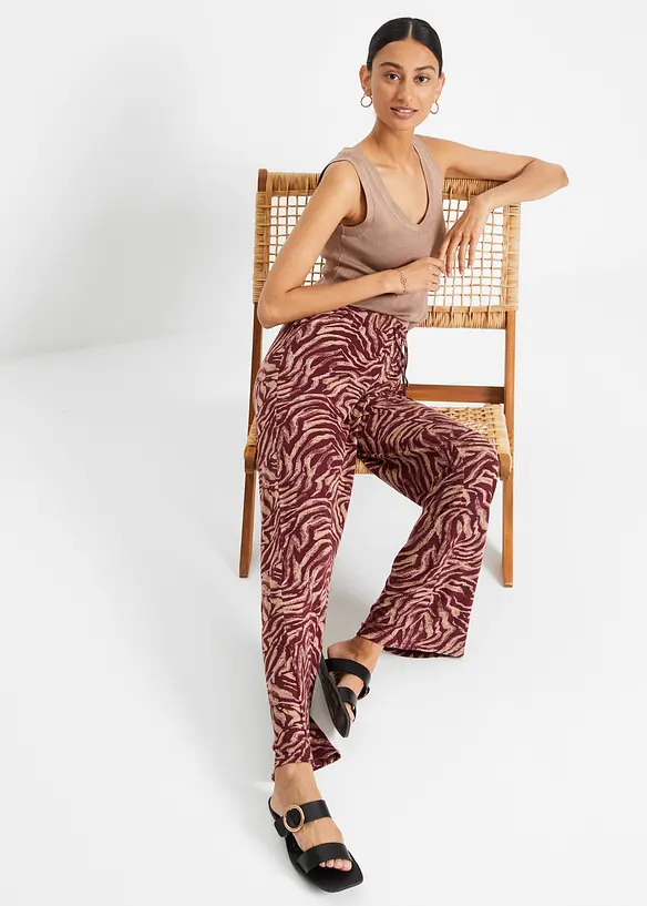 Jersey-Hose aus fließendem Viskose-Mix, bonprix
