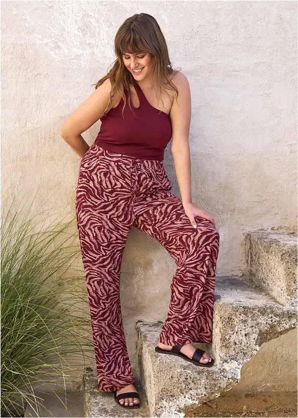 Jersey-Hose aus fließendem Viskose-Mix, bonprix