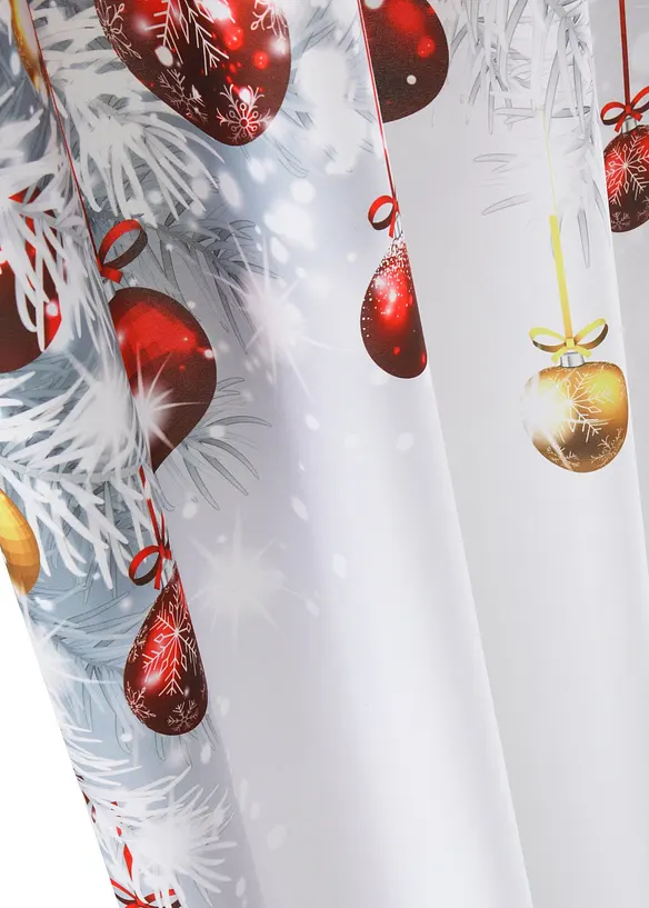 Vorhang mit weihnachtlichem Druck (1er Pack), bonprix