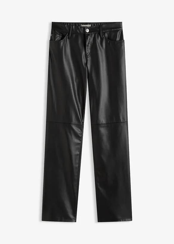Lederimitat-Hose mit Bequembund, bonprix