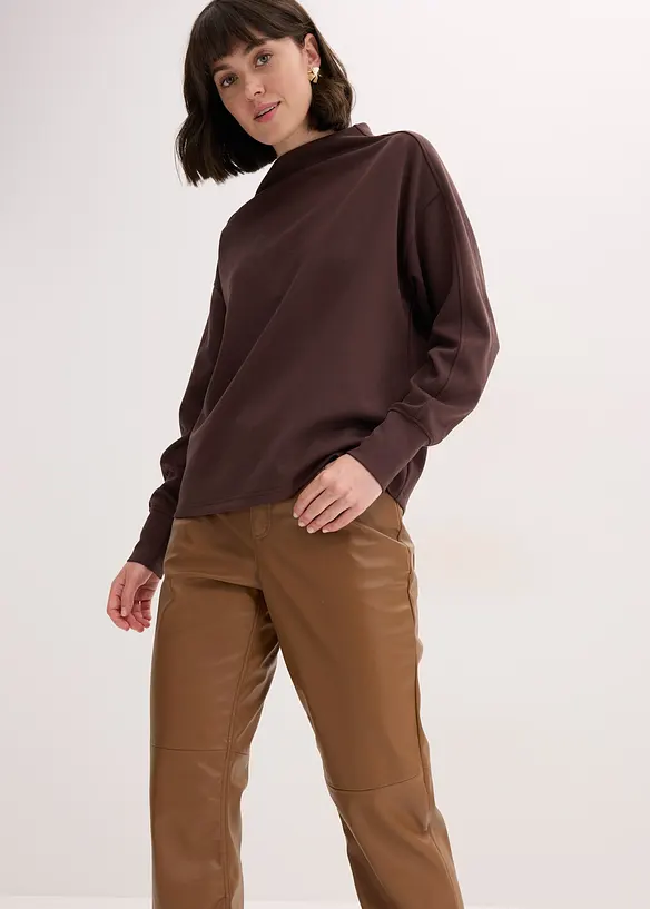 Lederimitat-Hose mit Bequembund, bonprix
