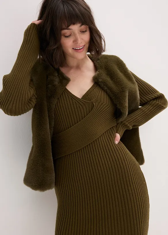 Strickkleid aus Viskose-Mix, bonprix
