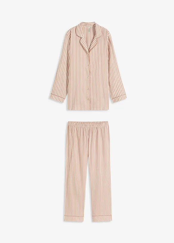 Gewebter Flanell Pyjama mit Geschenktasche, bonprix