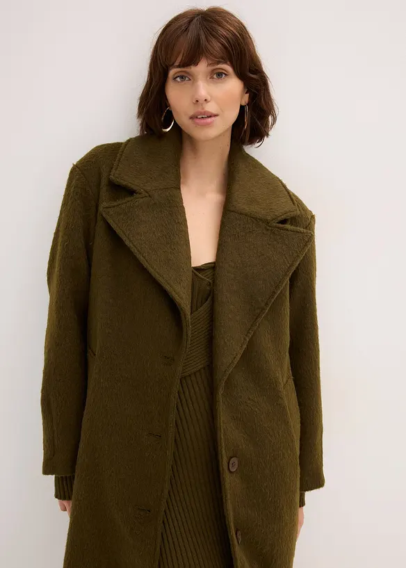 Einreihiger Oversize-Mantel, bonprix