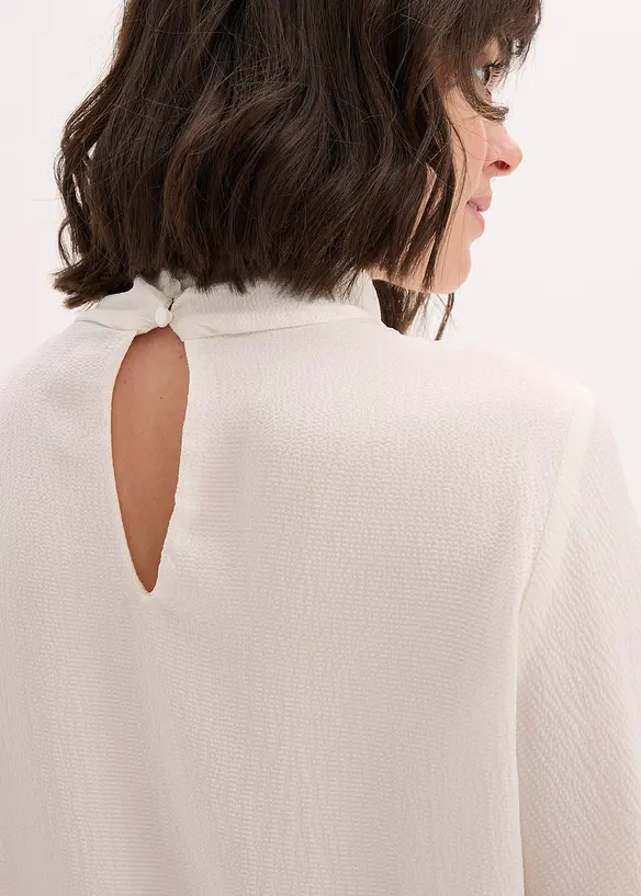 Schlupfbluse aus fließendem Satin, bonprix