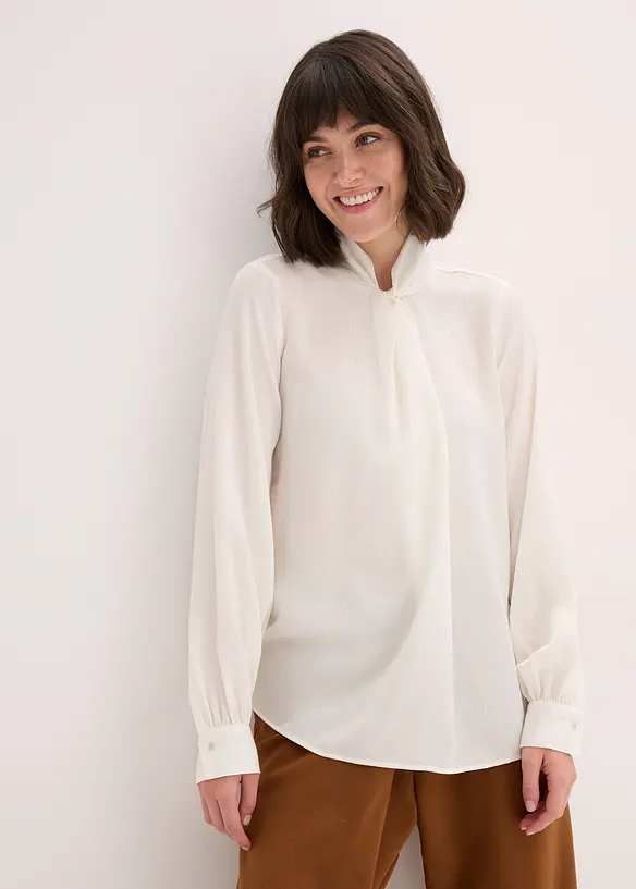 Schlupfbluse aus fließendem Satin, bonprix