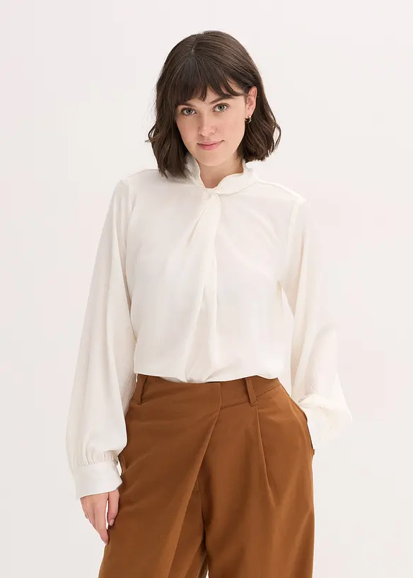 Schlupfbluse aus fließendem Satin, bonprix