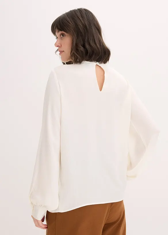 Schlupfbluse aus fließendem Satin, bonprix