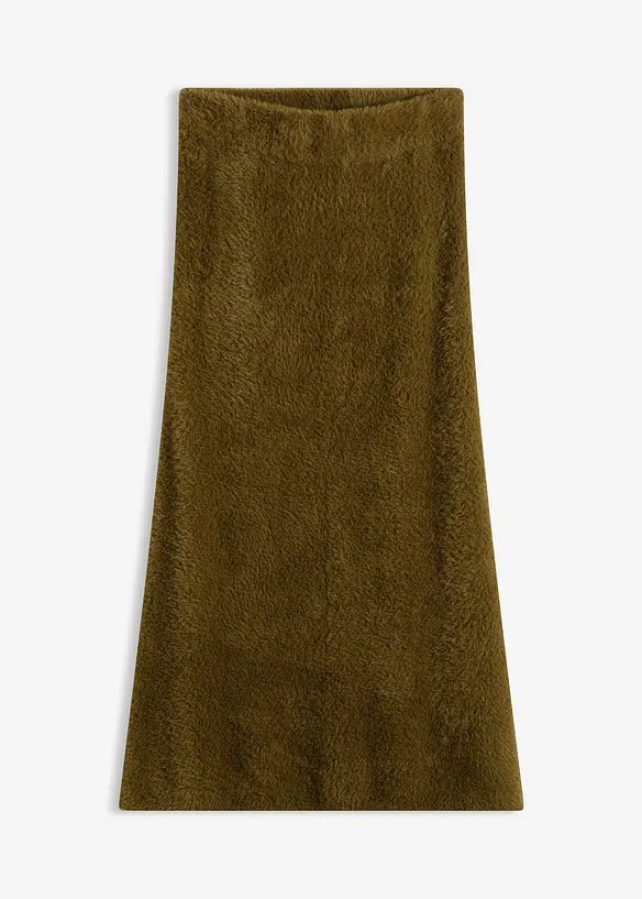 Strickrock aus flauschigem Federgarn, bonprix