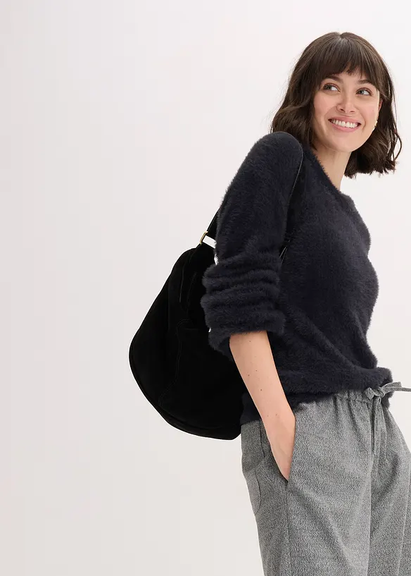 Pull aspect peluche, bonprix