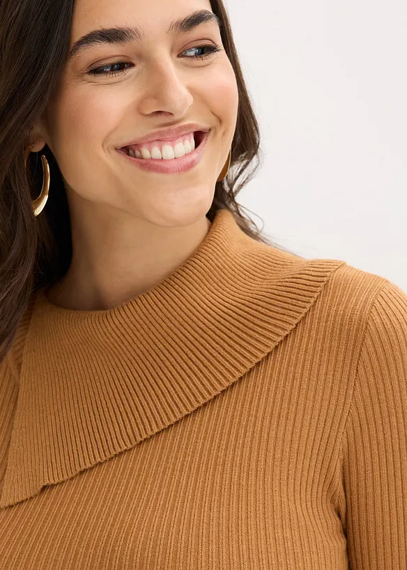 Strickkleid aus fließendem Viskose-Mix, bonprix