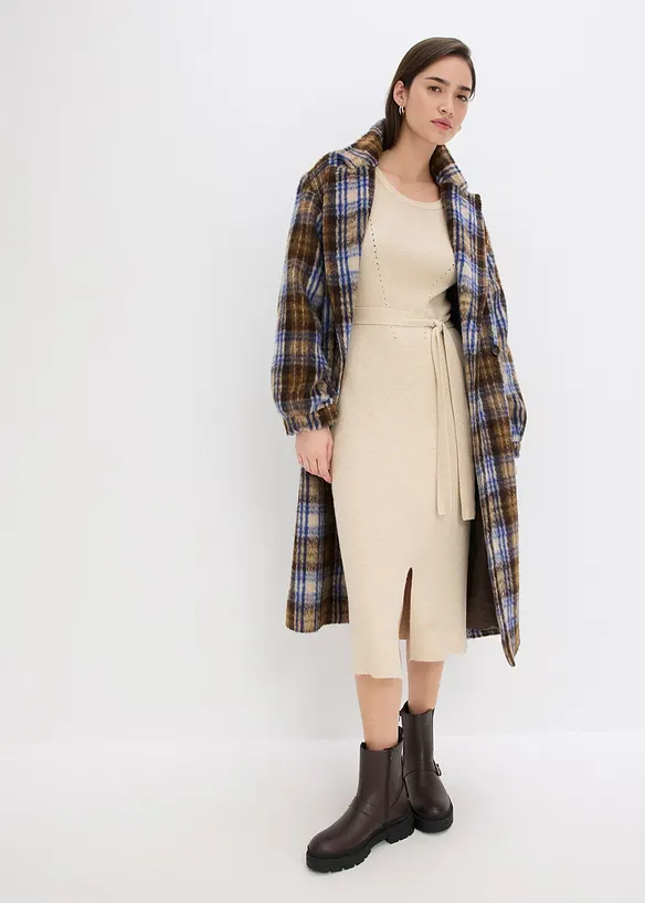 Ripp-Strickkleid aus fließendem Viskose-Mix, bonprix