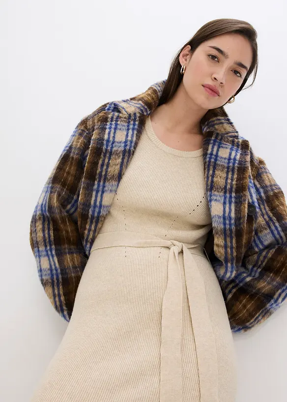 Ripp-Strickkleid aus fließendem Viskose-Mix, bonprix