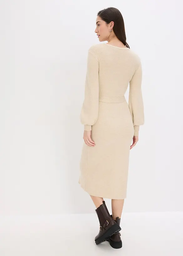 Ripp-Strickkleid aus fließendem Viskose-Mix, bonprix